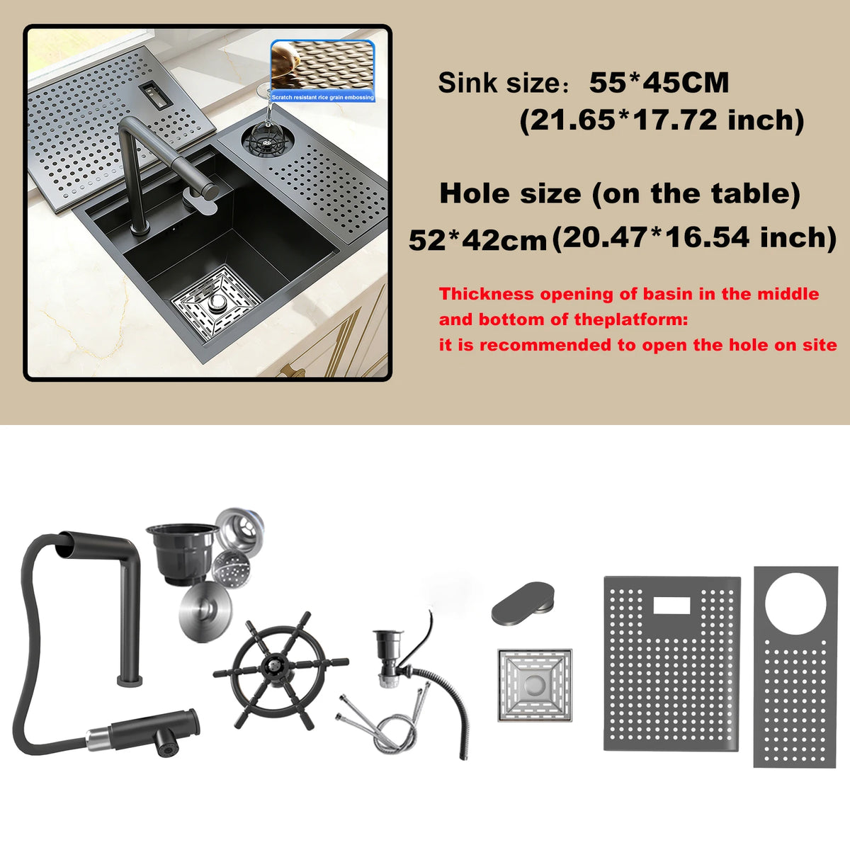 Hidden Sink Stainless Steel Modern Rv Bar Sinks