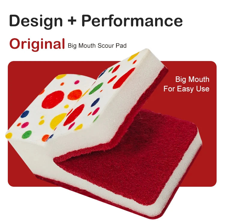 Vismoore Thick Dish Sponge High Density Absorbent Double