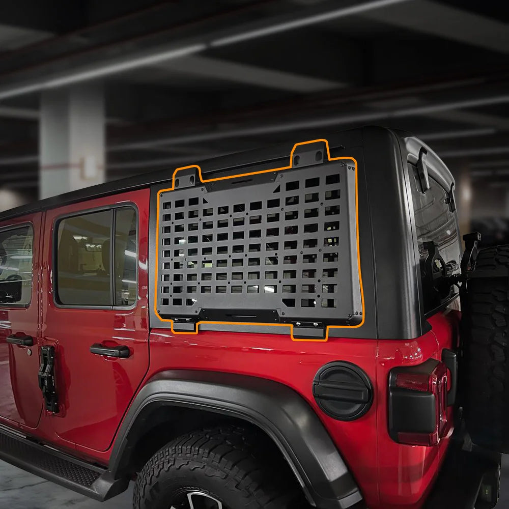 Rear Window Molle Panel Modular Cargo Organizer Storage