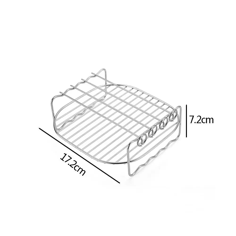 Baking Tray Skewers Air Fryer Stainless Steel Holder