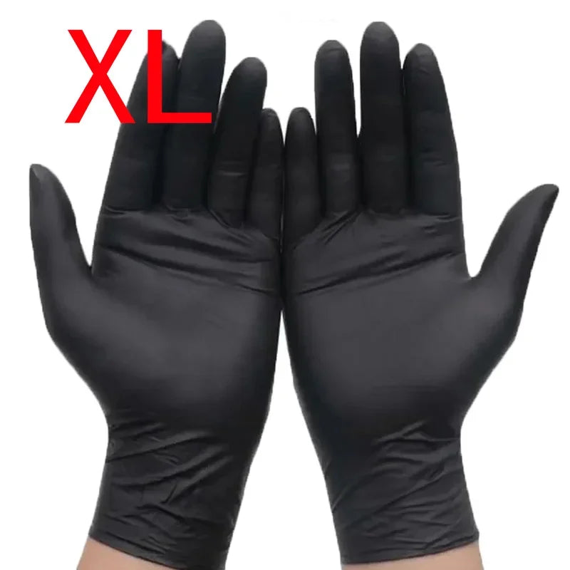 Black Xl Latex Gloves Pvc Gloves Disposable Nitrile