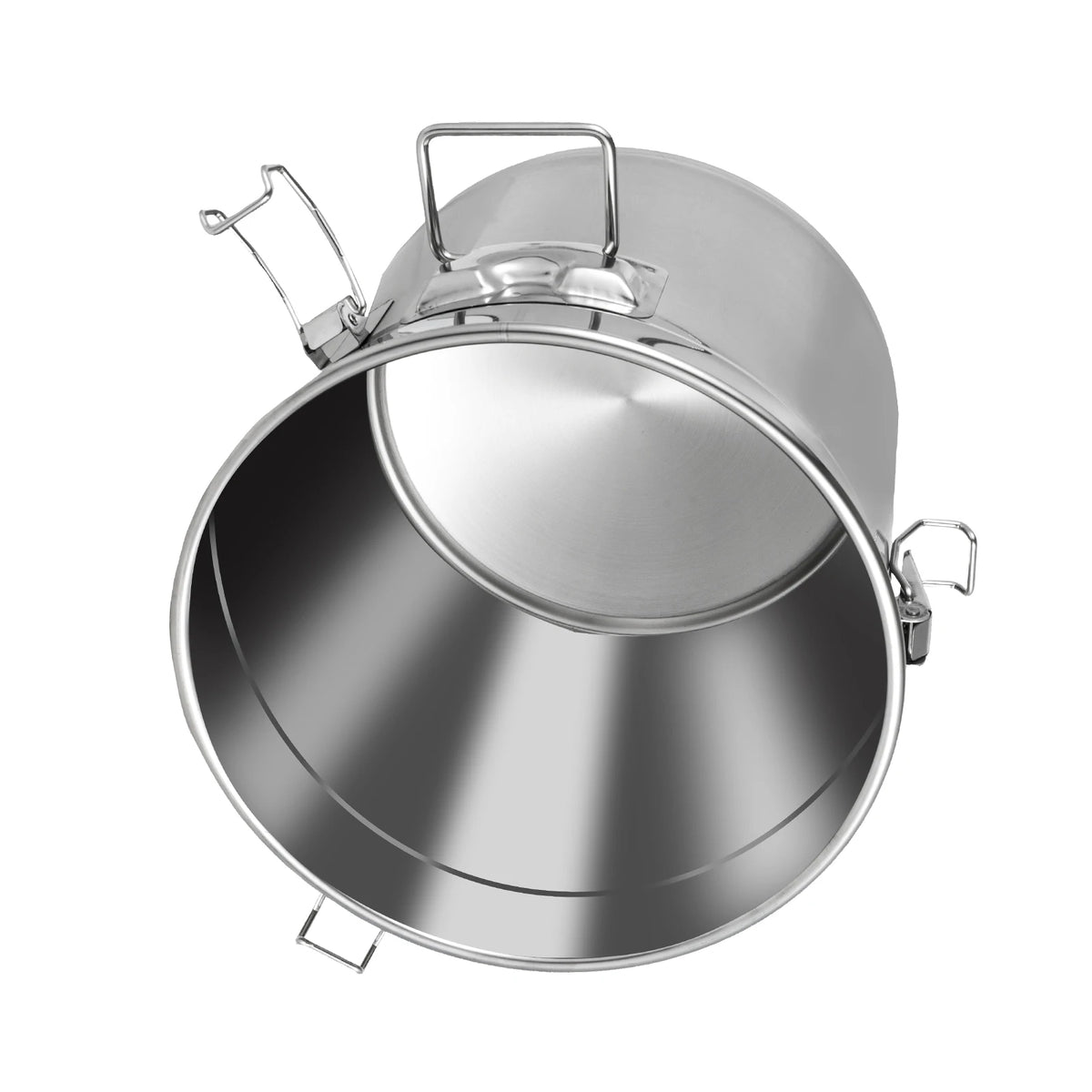21/33l Stainless Steel Storage Bucket Lid & Handles