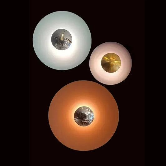 Modern Minimalist Designer Led Wall Light Dish Foyer