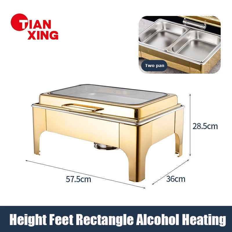 1pcs Hotel Restaurant Supplies Liter Buffet Food Warmer