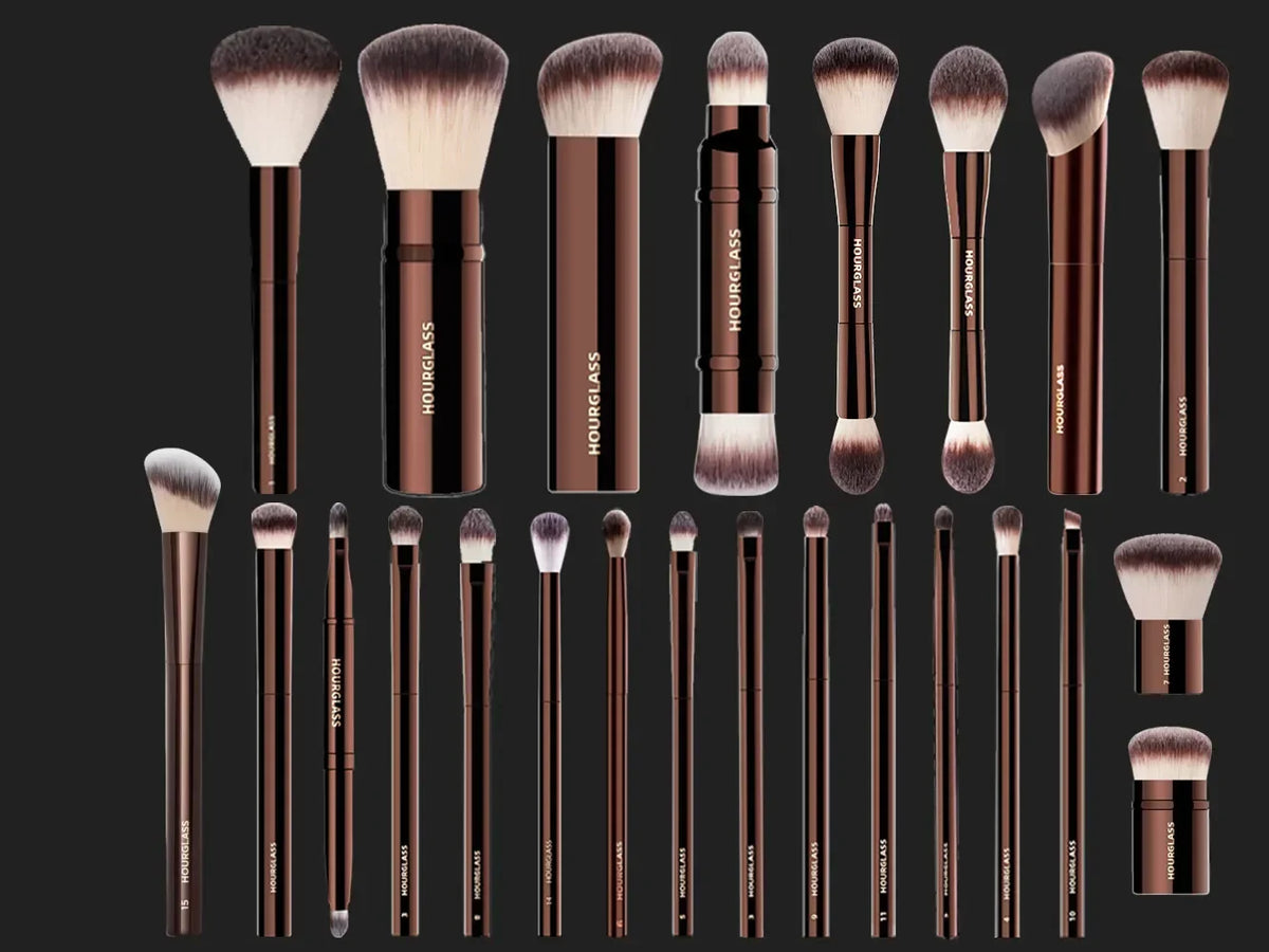 Hourglass Full 23pcs Luxury Makeup Brushes Soft Synthetic