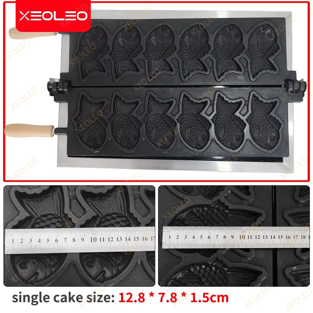 Xeoleo Taiyaki Maker Fish Waffle Machine Fish Cake