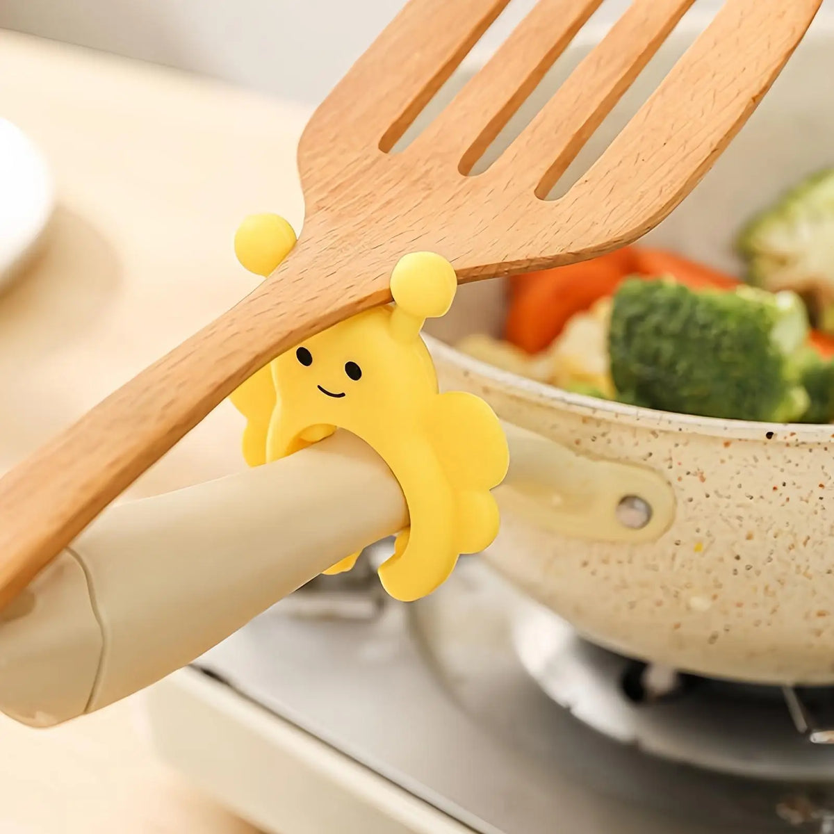 Spatula Holder Pot Clip Organizer Spoon Holder Anti-Overflow