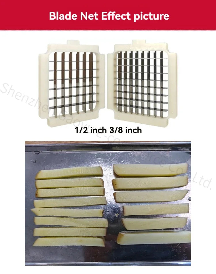Commercial Vegetable Chopper Electric French Fry Maker Slicing