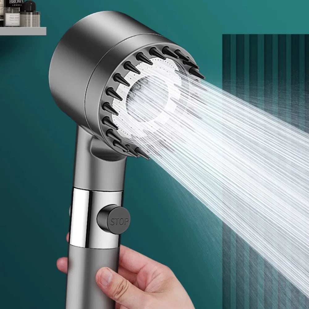 High Pressurized Filter Shower Head 3-Mode Adjustable Spray