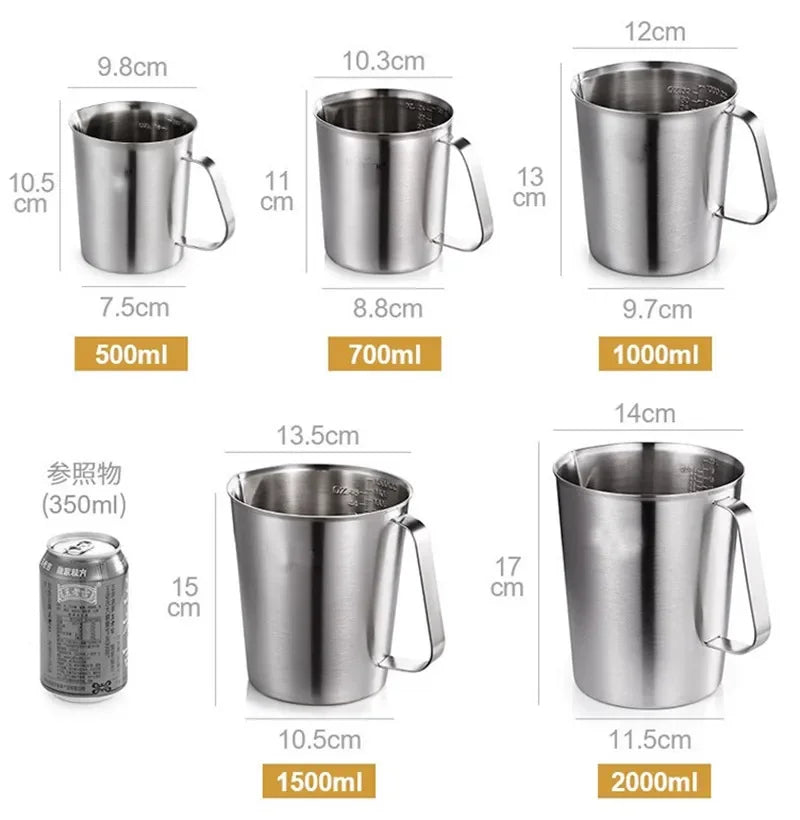 304 Stainless Steel Measuring Liquid Measuring Cups Cup
