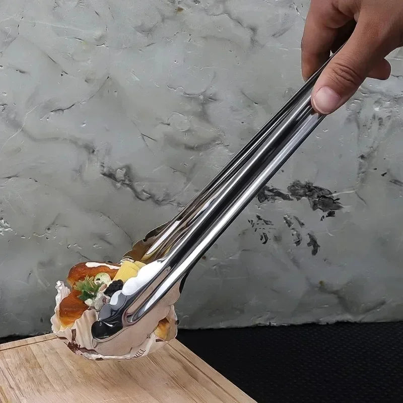 Stainless Steel Food Tongs Food Grade Meat Steak