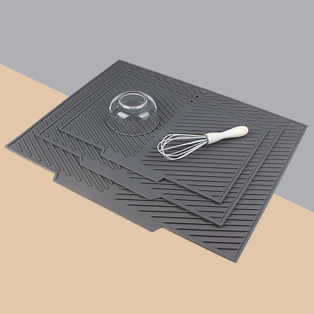 Silicone Wave Drying Mat Non Slip Dish Drainer