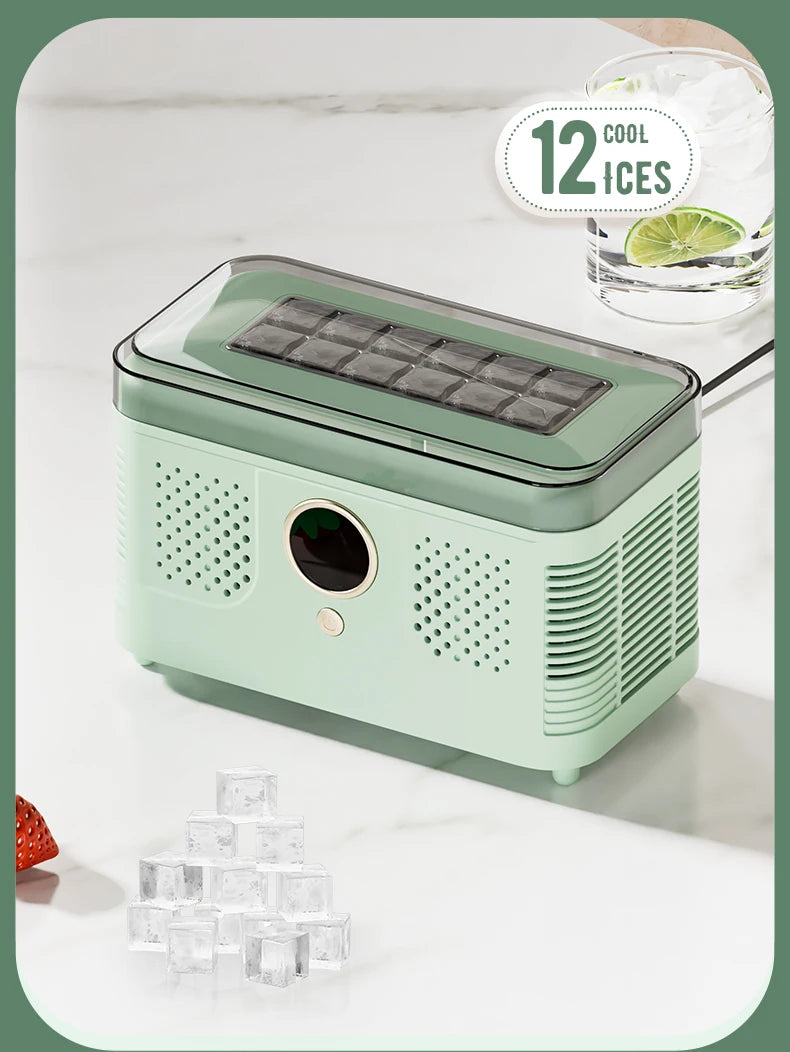 12v/220v Mini Ice Maker Car Dorm Office Camping
