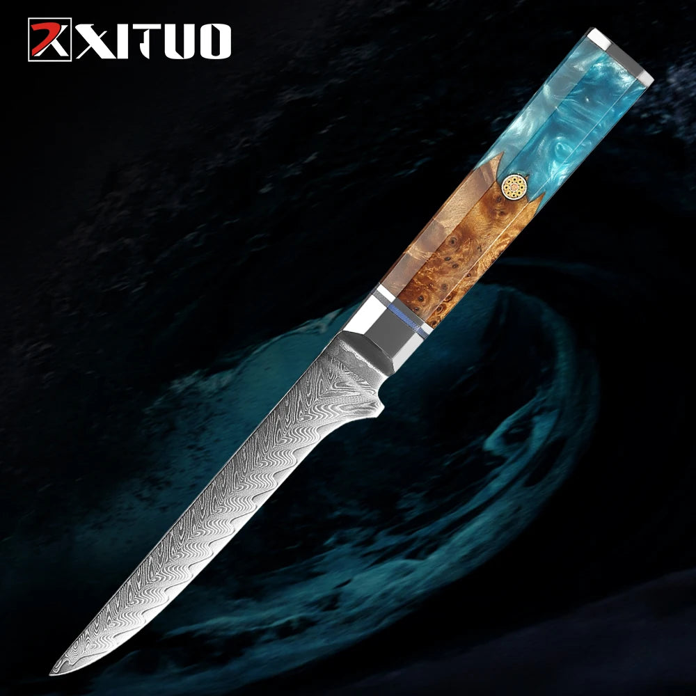 Japanese 67-Layer Damascus Steel Knife Utility Knife Meat