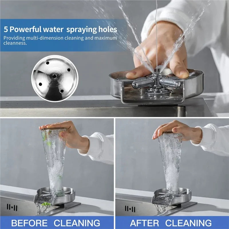 304 Stainless Steel Glass Rinser Sinks Glass Cup