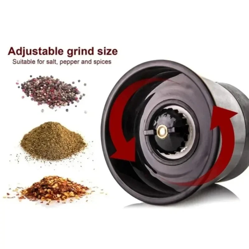 180/200ml Pepper Grinder Stainless Steel Glass Spice Bottle