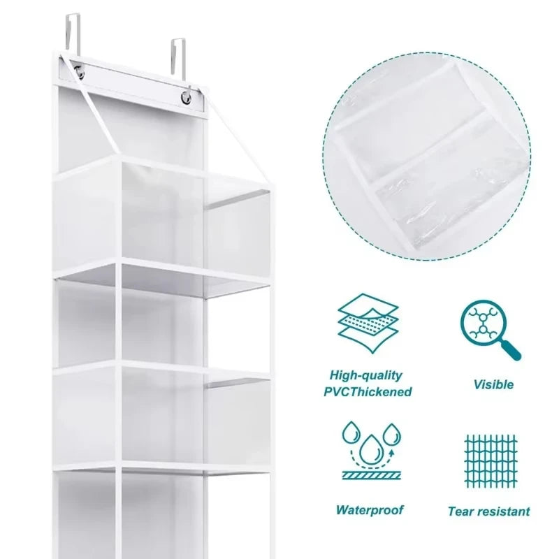 Over Door Hanging Pantry Organizer Hanging Storage Clear
