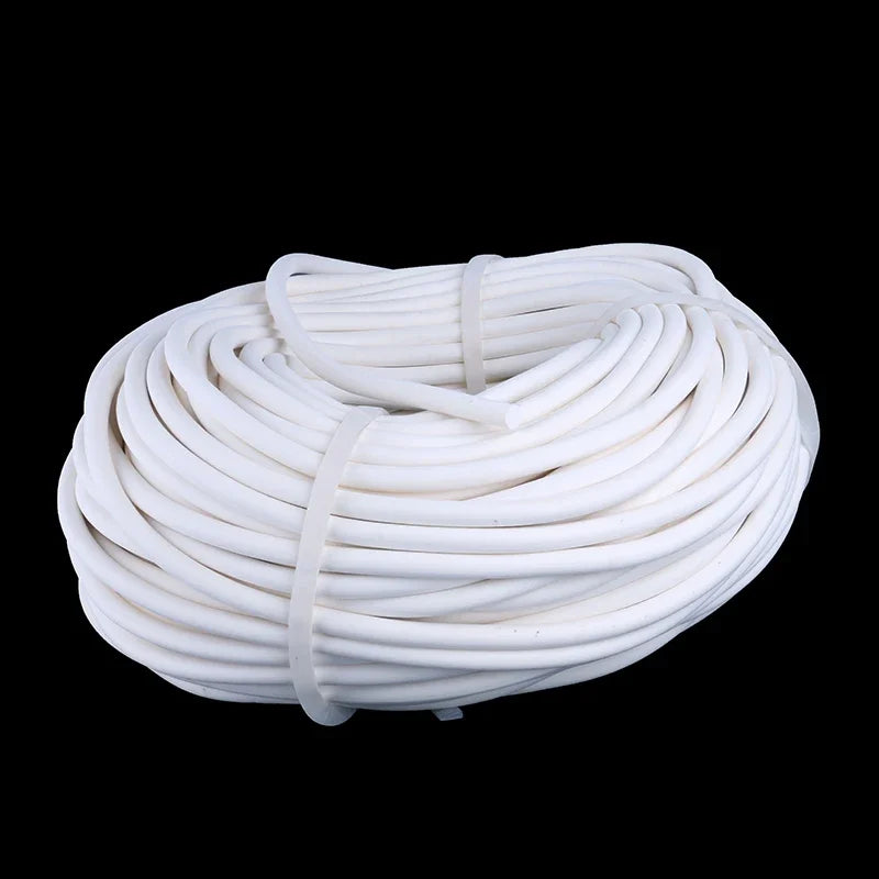 1m/5m Silicone Rubber Foamed Strip Round Diameter 1mm-25mm