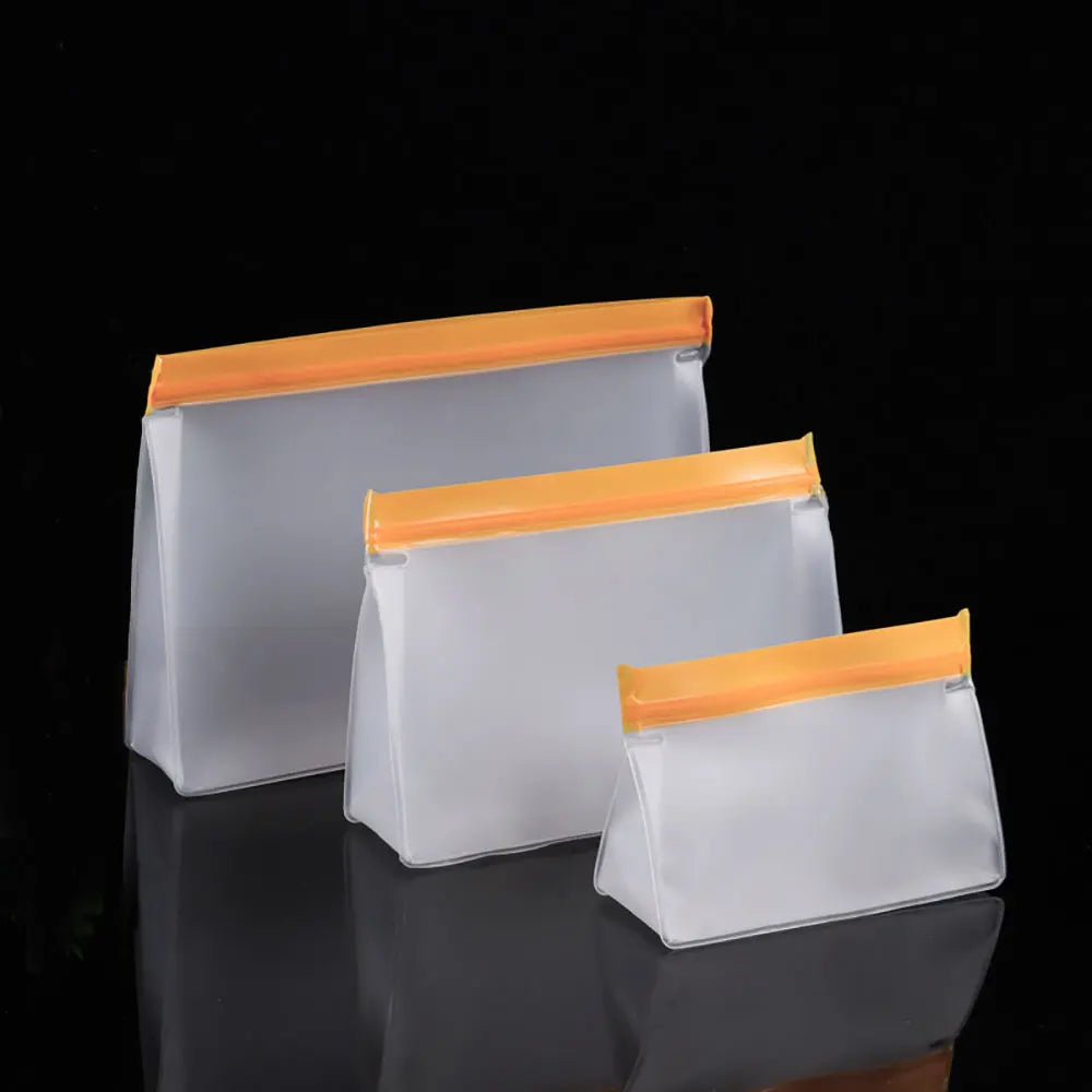 Silicone World Reusable Peva Food Bag Freezer Stand