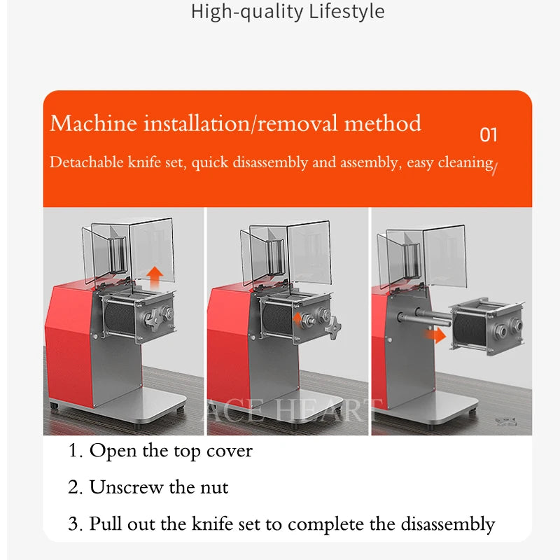 Meat Slicer Commercial Stainless Steel Meat Slicing Machine