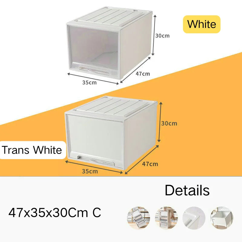 Stacking Storage Drawer Boxes Large Capacity Wardrobe Drawer