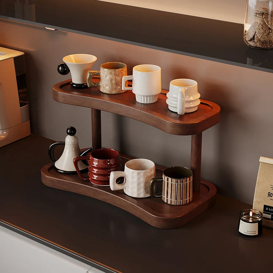 Countertop Water Cup Organizer Cabinet Cup Storage Rack