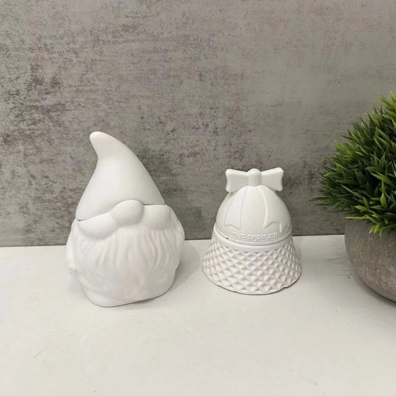 Santa Storage Jar Mould Jewelry Silicone Mold Gypsum