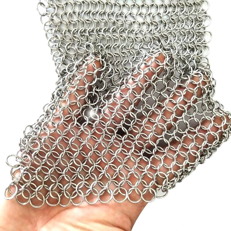 Cleaning Ring Stainless Steel Cleaner Chainmail Scrubber Reusable