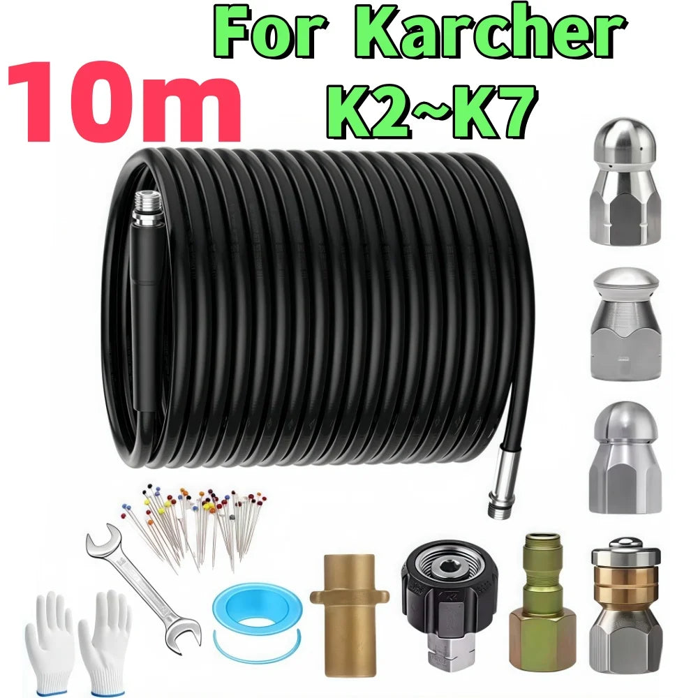 35m Sewer Drain Water Cleaning Hose Sewage Pipe