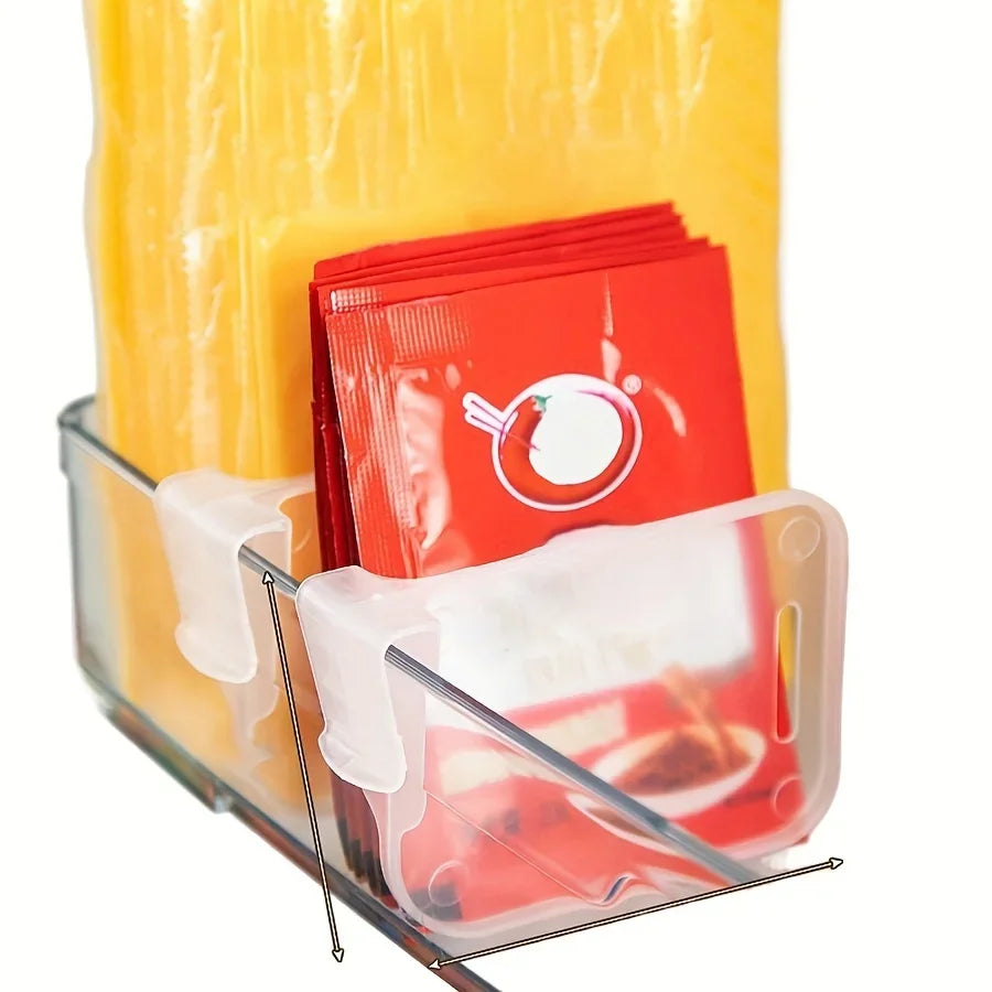 10 15 20pcs Sturdy Clear Refrigerator Organizer Dividers