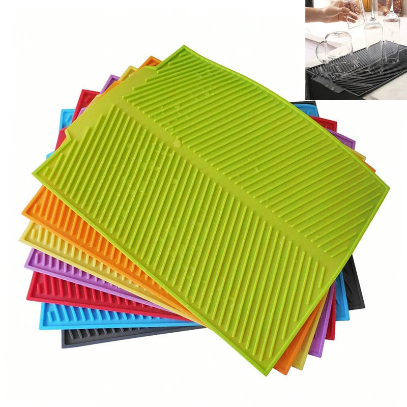 Silicone Draining Board Mat Dish Drying Mat Draining