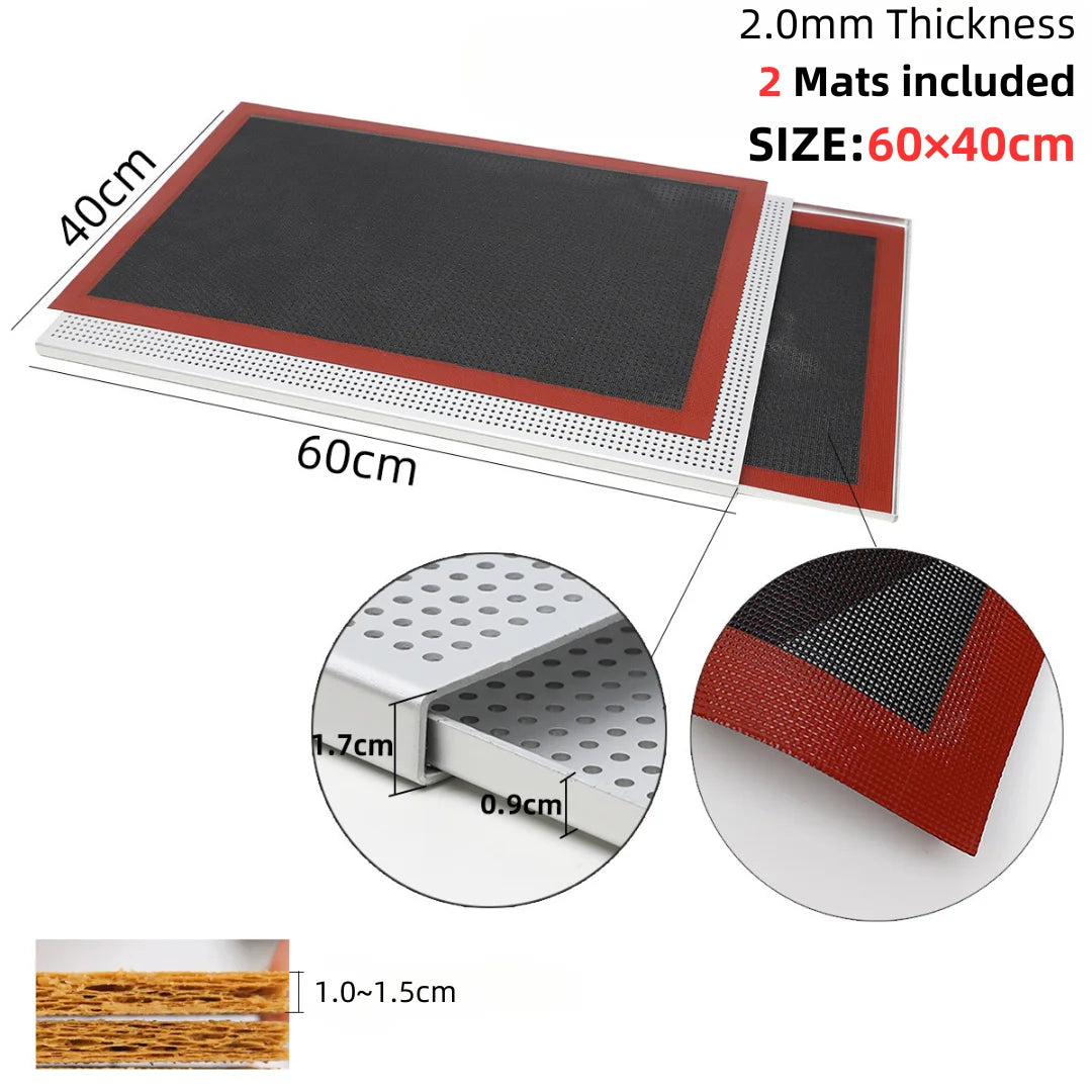 Puff Pastry Baking Tray Mille Feuille Rectangular Pastry