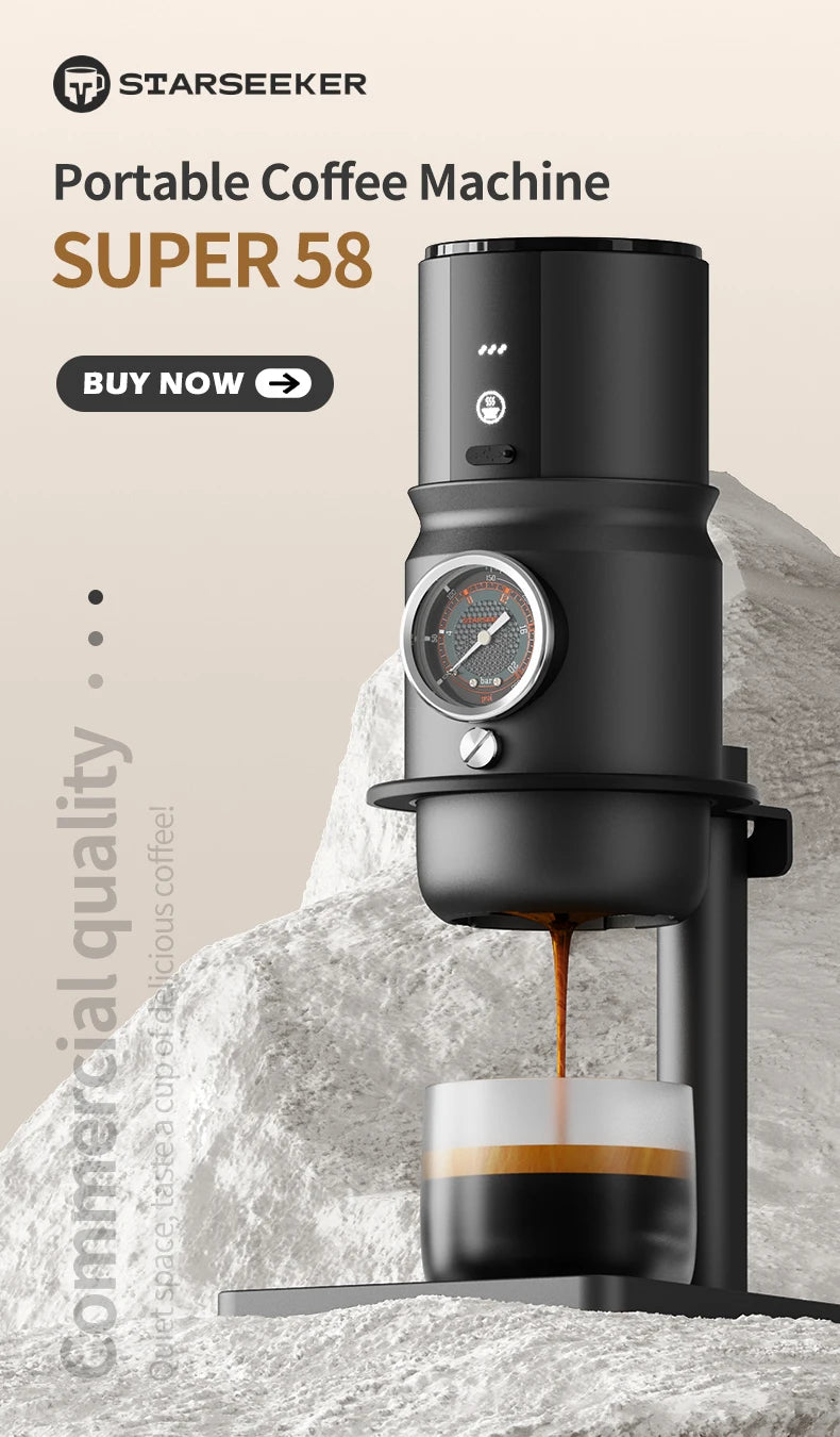 Starseeker Super58 Electric Espresso Machine Travel Coffee Maker