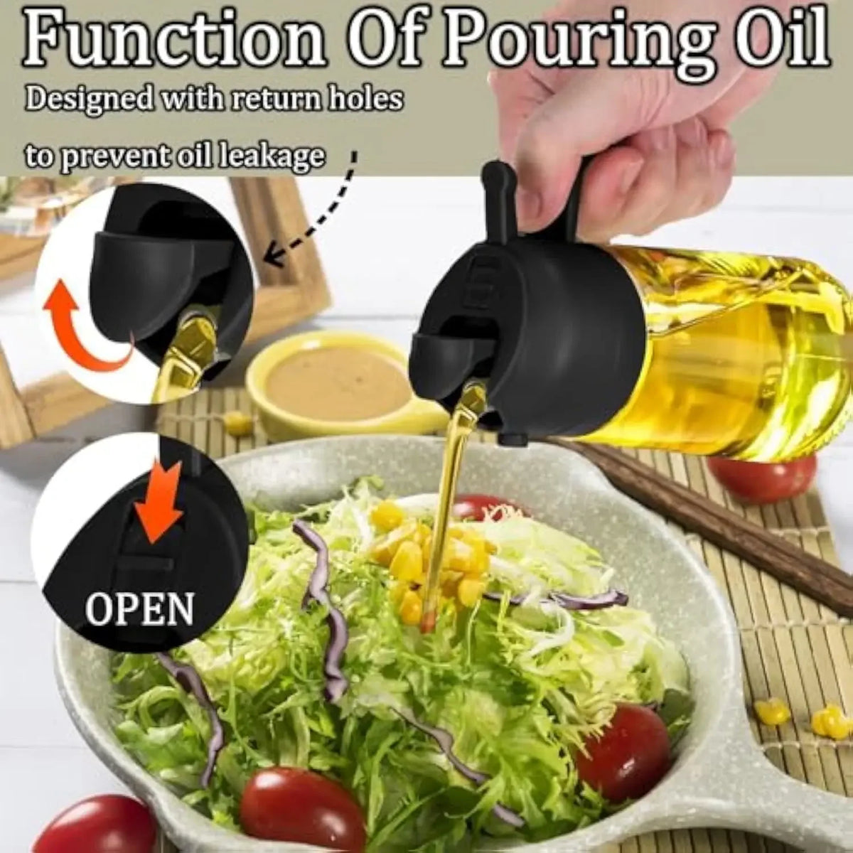2pcs Oil Spray Dispenser Sprayer Pourer Oil Empty