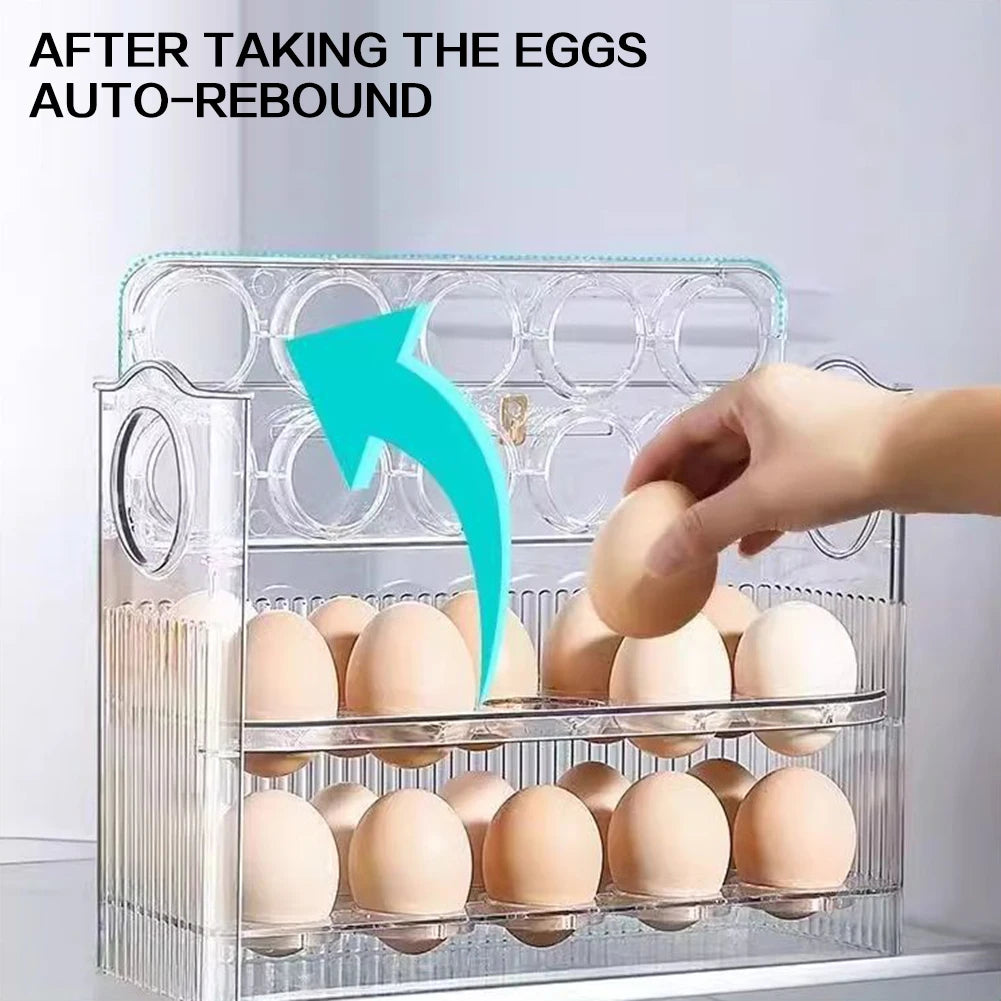 Egg Holder Large Capacity Egg Fridge Storage Box