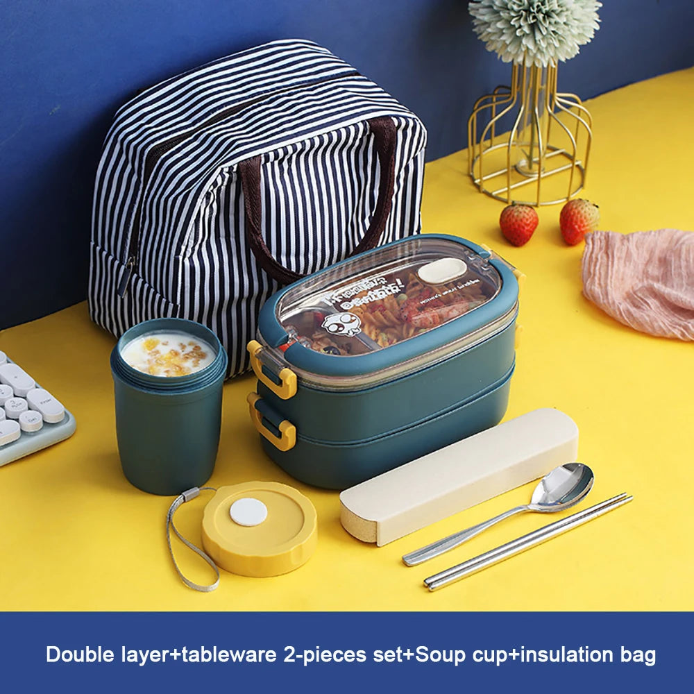 Multi-Layer Bento Box Thermal 304 Stainless Steel Lunch