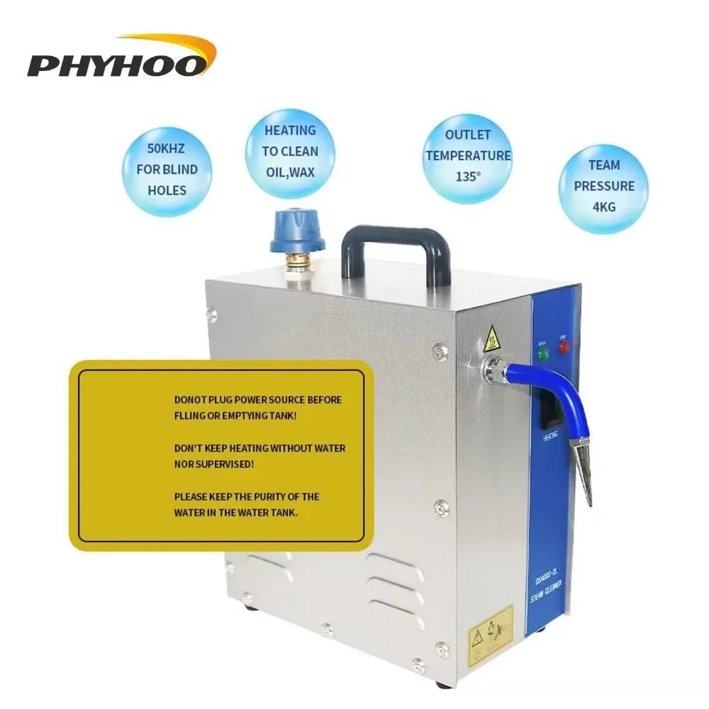 Phyhoo 2l Stainless Steel Jewelry Steam Cleaner Gem