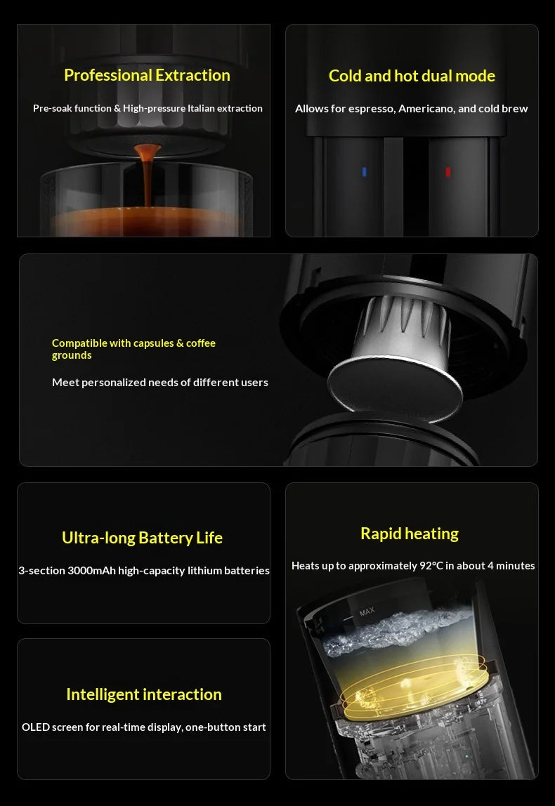 Timemore Nuttii Capsule Espresso Machine Travel & Outdoor
