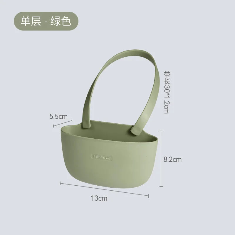 Silicone Sink Holder Sponge Bag Drain Water Basket