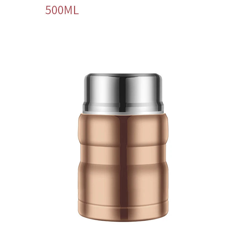 500/750ml Stainless Steel Food Container Food Thermal Jar