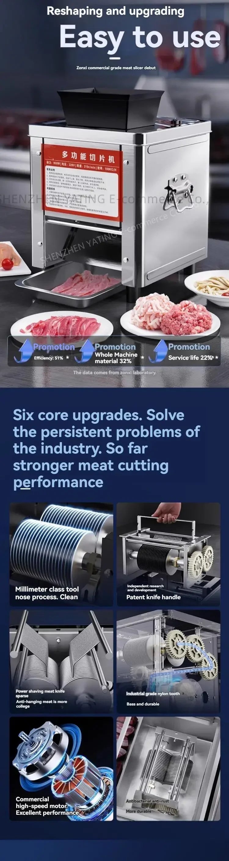 Meat Slicer Commercial Electric Slicer Cutting Fillet Meat