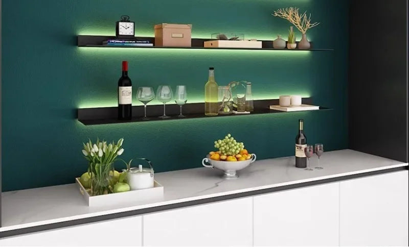 Iron Floating Wall Shelf Storage Organizer Shelves Bathroom
