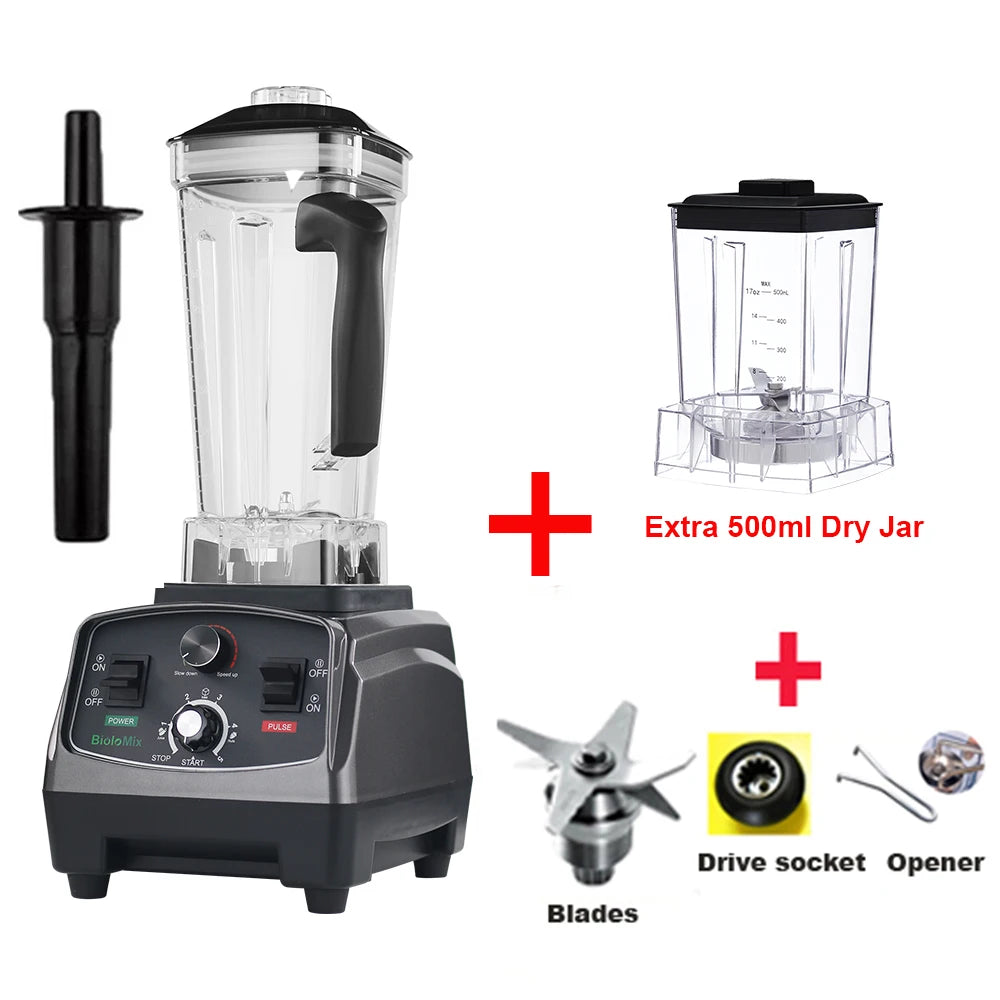 Biolomix 3hp 2200w Heavy Duty Grade Timer Blender