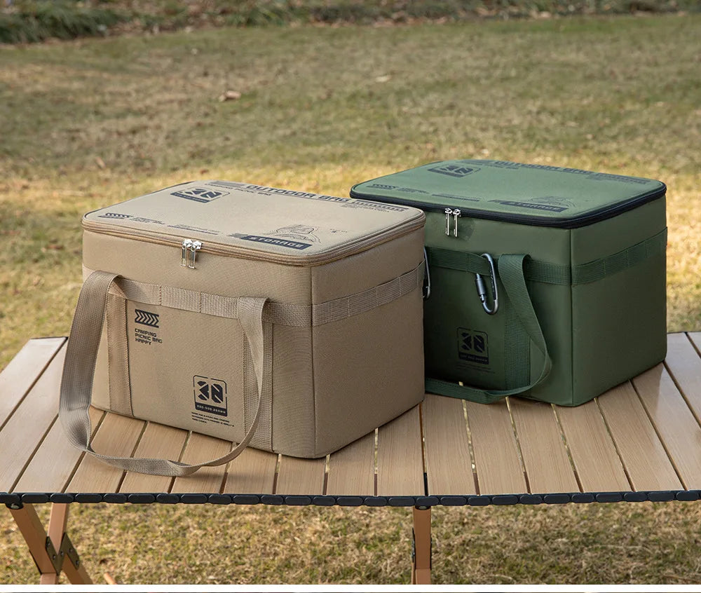 30l Camping Cookware Storage Bag Waterproof Outdoor Organizer