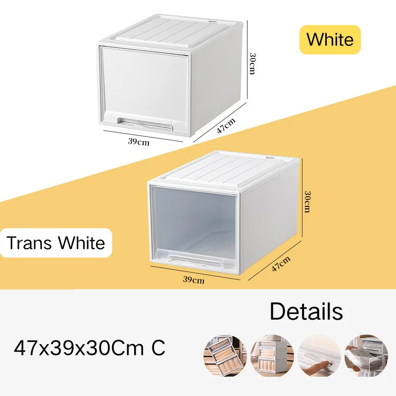 Stacking Storage Drawer Boxes Large Capacity Wardrobe Drawer