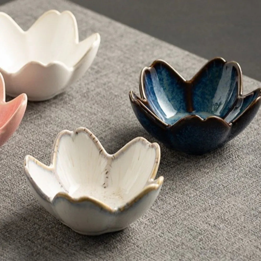 Desktop Organizer Retro Ceramic Dipping Dish Exquisite Cute