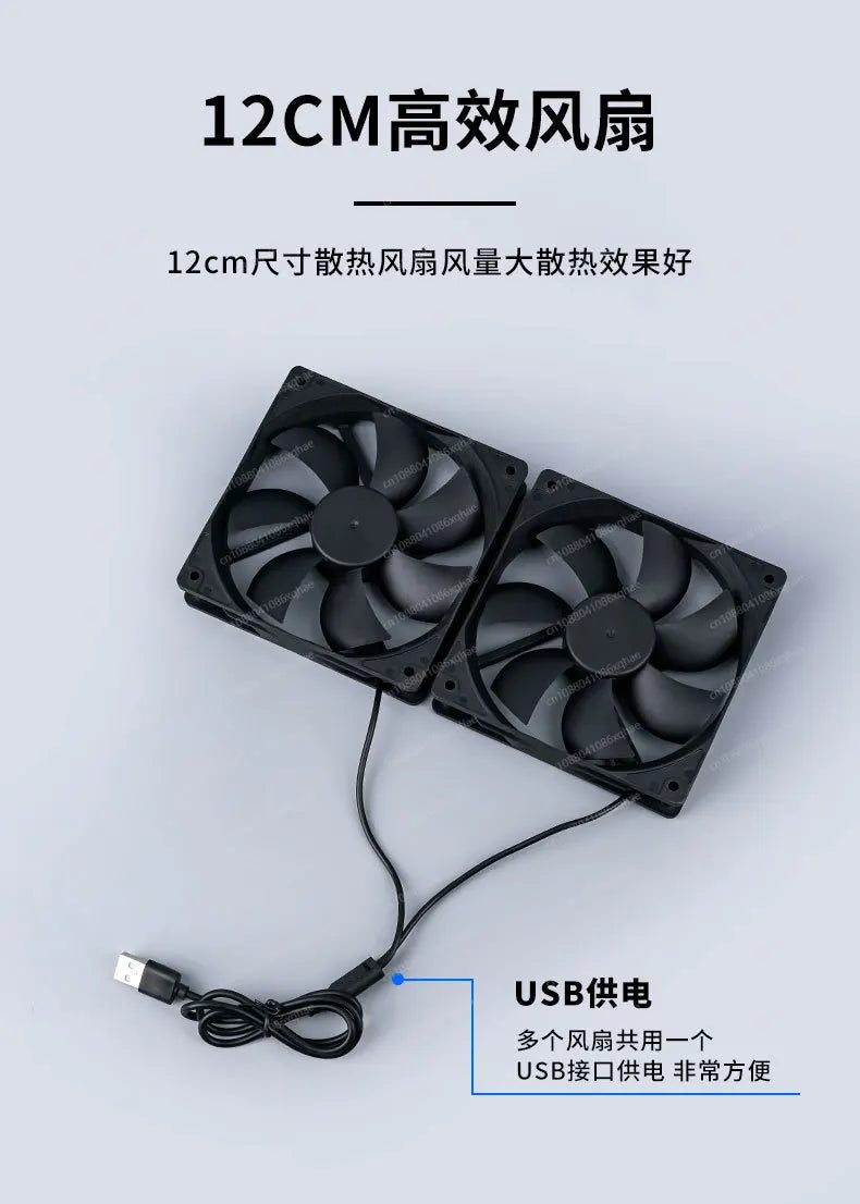 Mesh Design Cooling Rack 12cm Usb Fan -