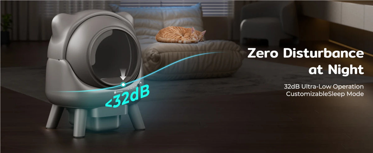 Smart Self Cleaning Automatic Cat Litter Box App