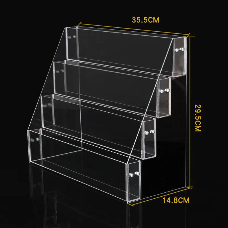 2-6 Tier Acrylic Book Display Stand Desk Bookshelf