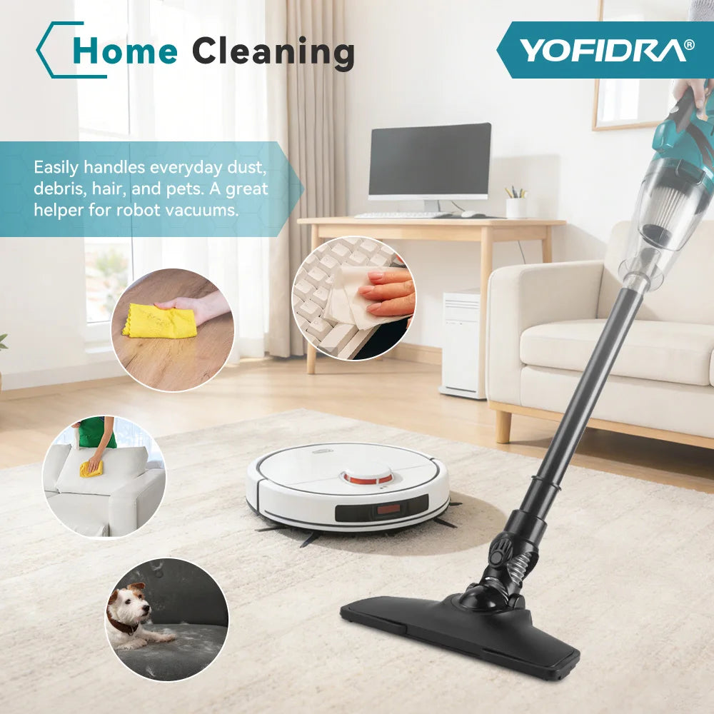 Yofidra Cordless Handheld Vacuum Cleaner Fit Powerful